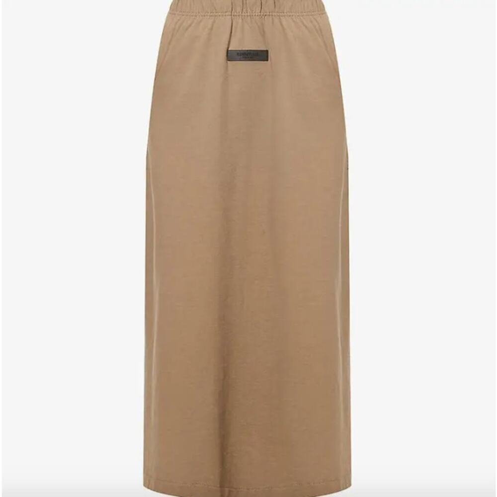 Fear of God Essentials Midi Skirt - Wood Sz. M - Picture 2 of 15